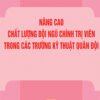Nang Cao Chat Luong Doi Ngu Chinh Tri Vien Trong Cac Truong Ky T